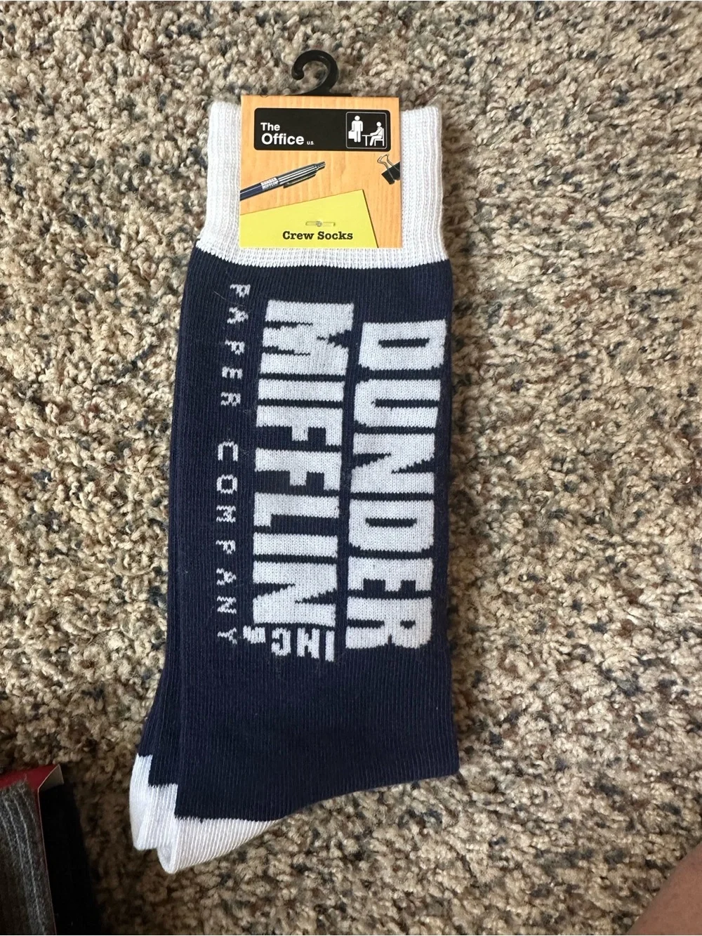 Club Room Three-Pack Novelty Crew Socks- fun, novelty, and holiday - Mens - New